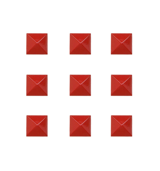 Red Stomp Pad Studs